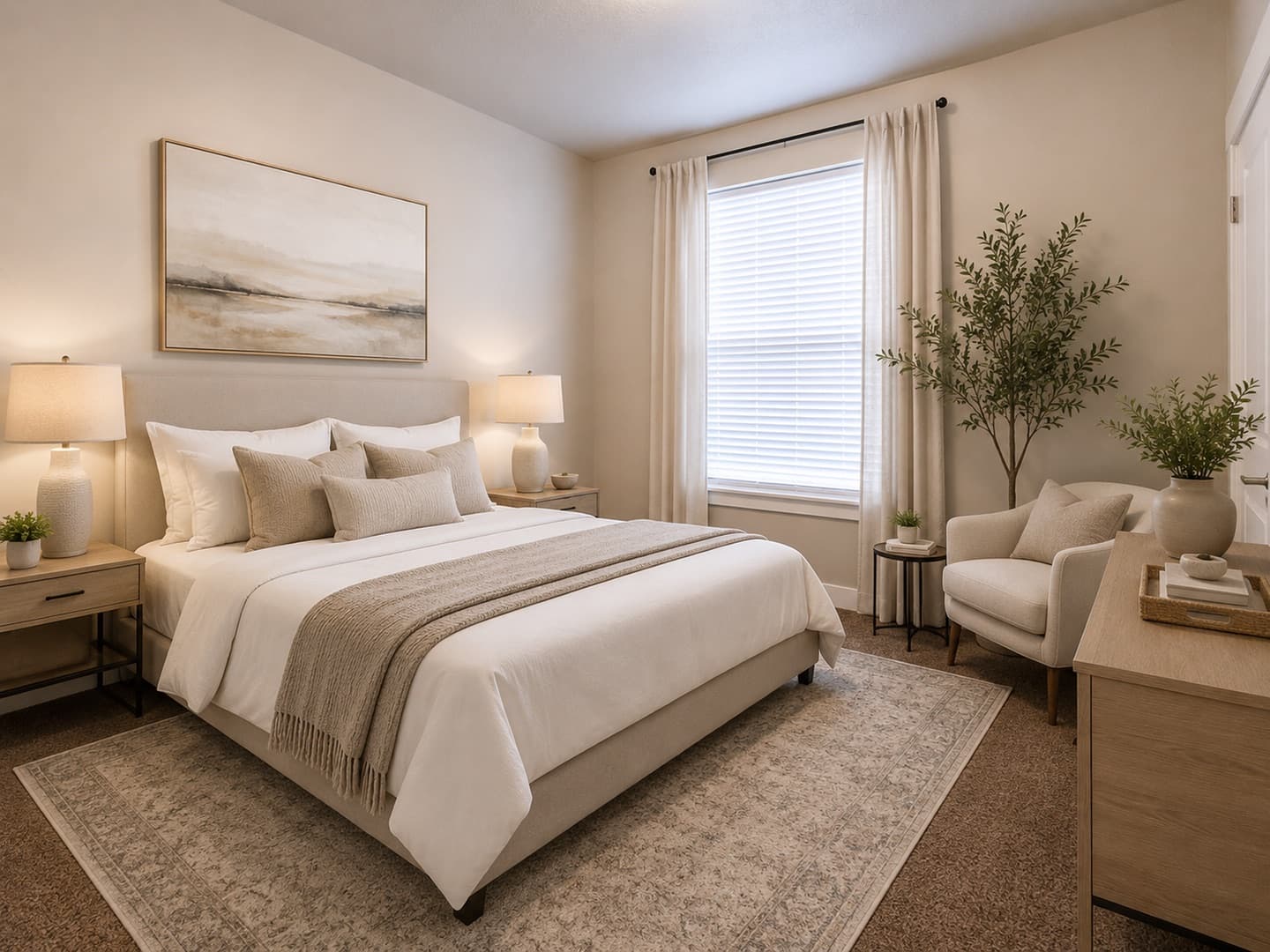 Oversized master bedroom